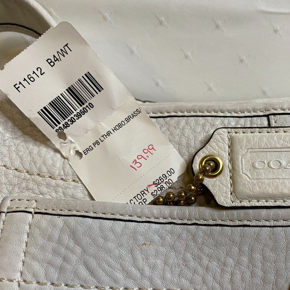 Pebbled Leather Coach Bag. - Picture 10 of 10